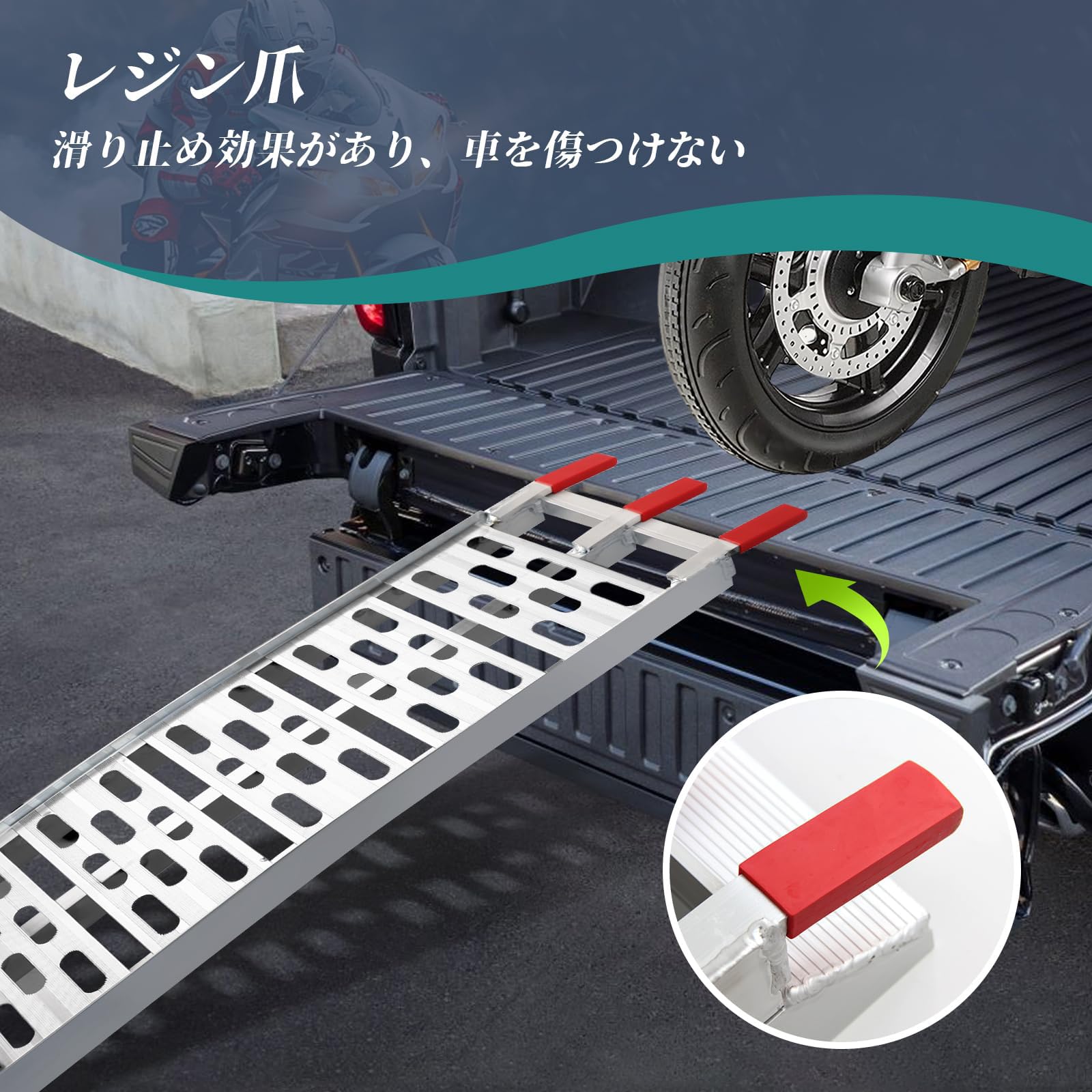 バイク アルミラダーレール 長さ222.5cm 幅28cm 耐荷重340kg Amazon.co.jp: ラダーレール 長さ222.5cm 幅28cm 耐荷重340kg